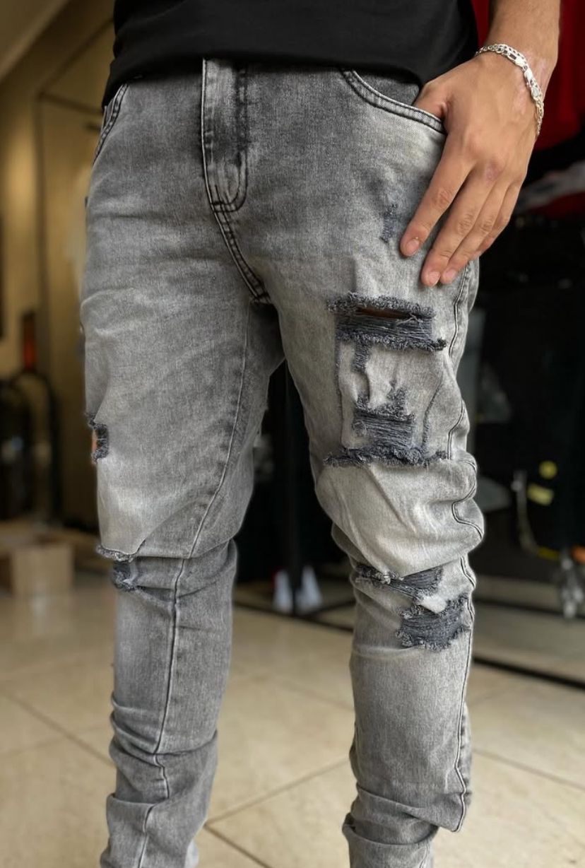 CALÇA JOGADOR - CARAJÁ JEANS CINZA ESCURO