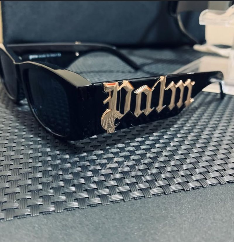 ÓCULOS - PALM ANGELS PRETO E DOURADO